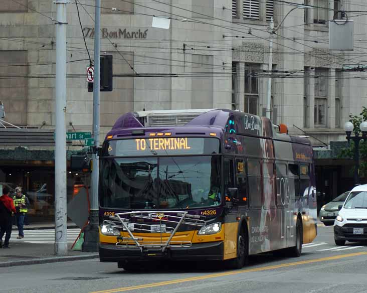 King County Metro New Flyer King County XT40 4326